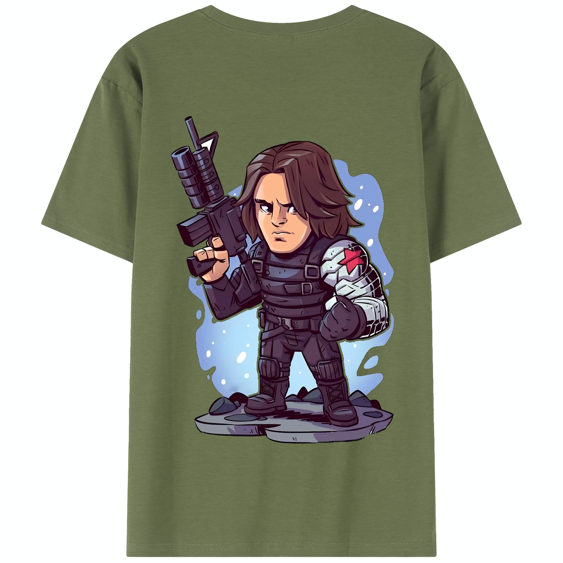 （画像用） アベンジャーズ The Avengers 綿100％半袖Tシャツ（背面プリント）